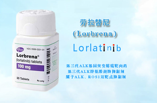 劳拉替尼Lorbrena(Lorlatinib)肺癌ALK第三代靶向药
